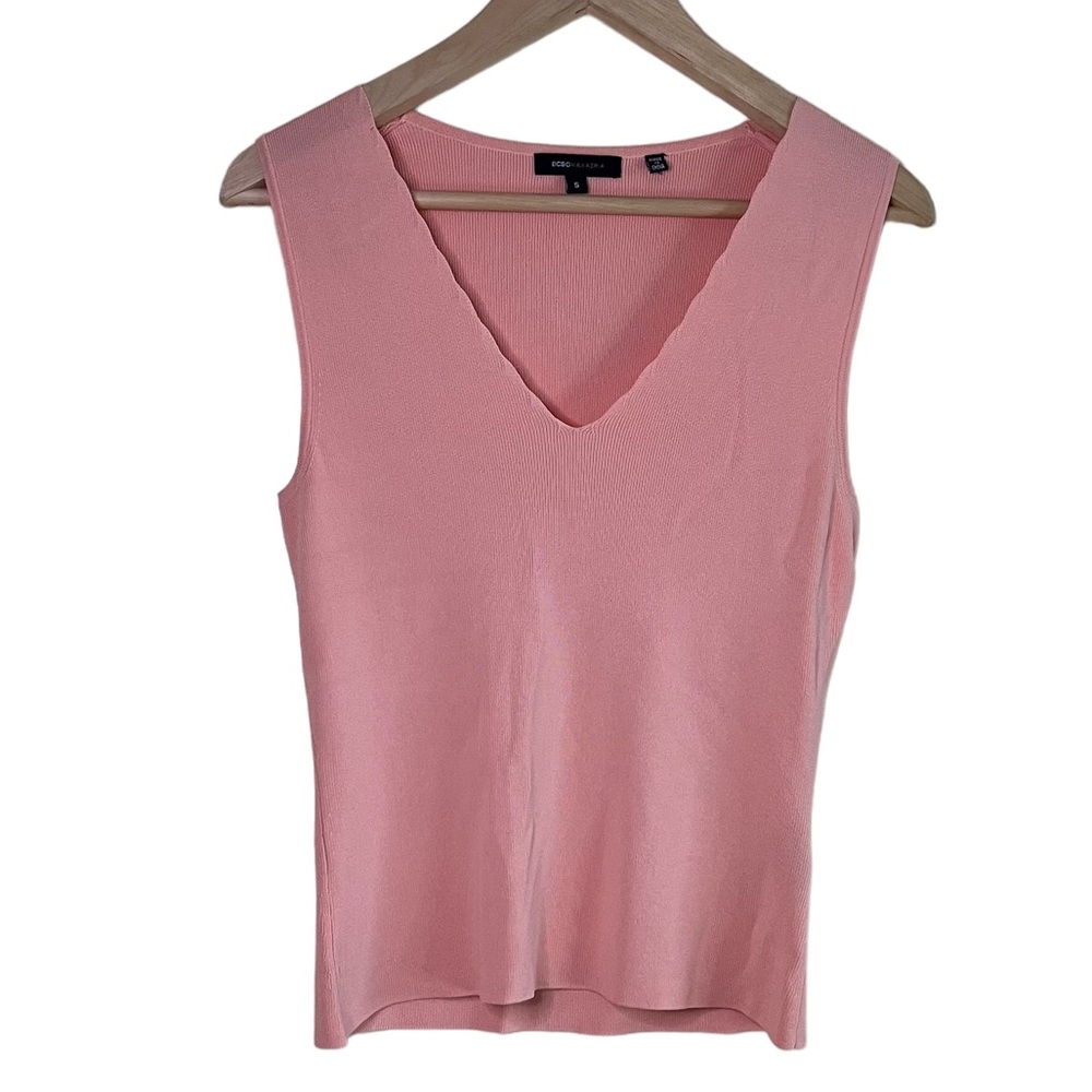 BCBG Maxazria Peachy Strecthy Sleeveless V neck top